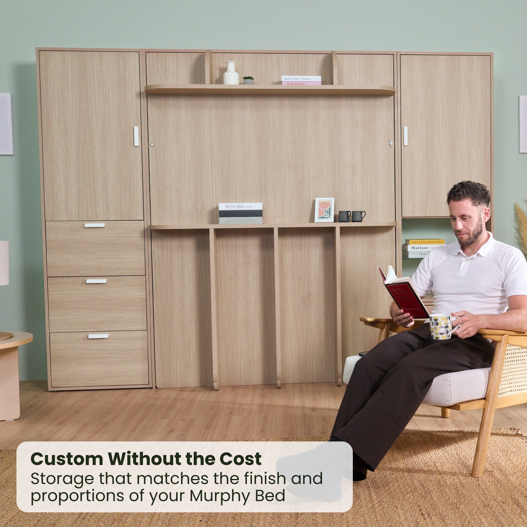 Tall Side Cabinet - Twin / Vertical